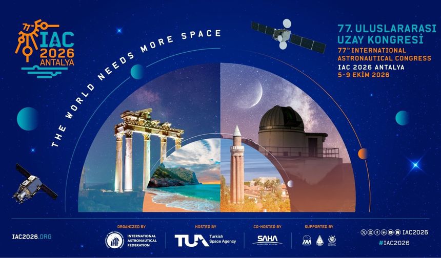 77. Uluslararası Uzay Kongresi 'IAC 2026' Antalya'da düzenlenecek