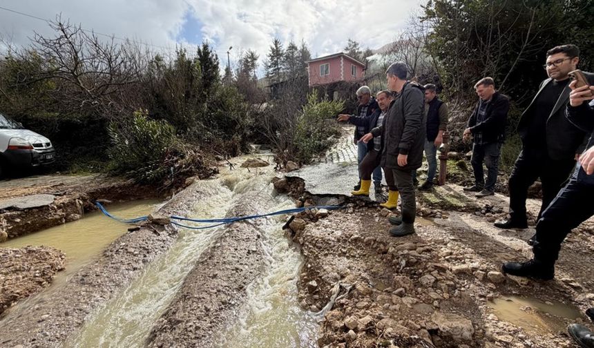 Aşırı yağışlar 4 köyde hasara neden oldu