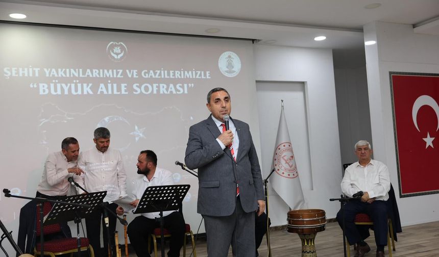 Silifke'de şehit yakınları ve gazilerle iftar