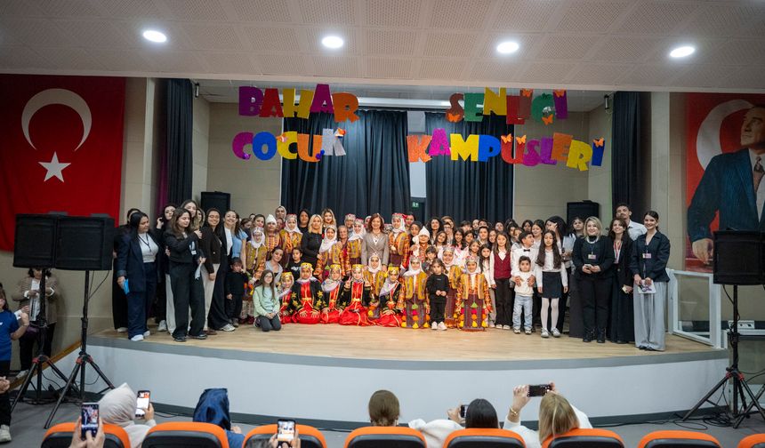 Çocuk kampüsünde bahar coşkusu