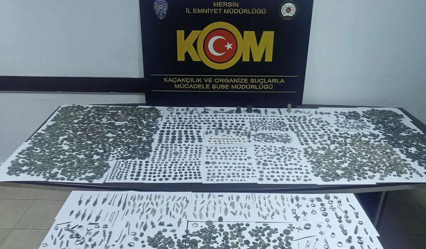 Erdemli'de tarihi eser kaçakçılığı operasyonunda 6 tutuklama