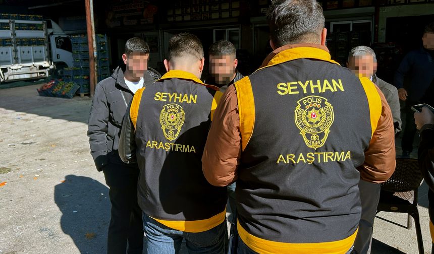 Hal kompleksinde 2 şüpheli ve 16 düzensiz göçmen yakalandı