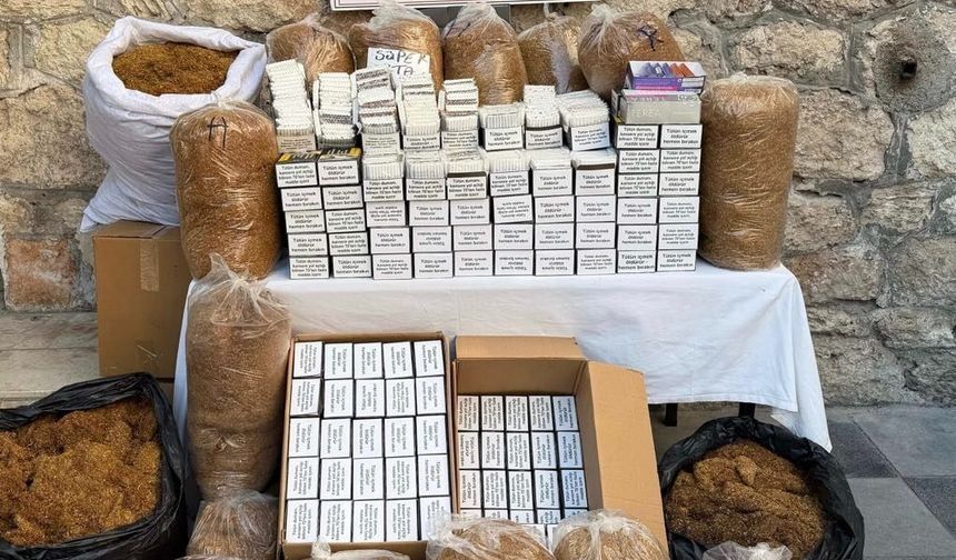 Mersin'de kaçak makaron operasyonu