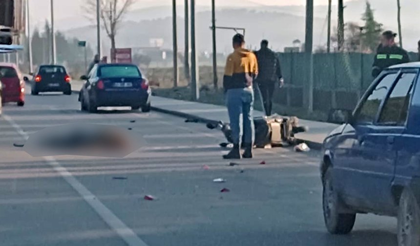 Motosikletli kazada hayatını kaybetti