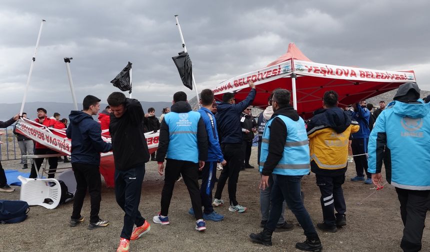 Salda Gölü'nde 'Duatlon' heyecanı