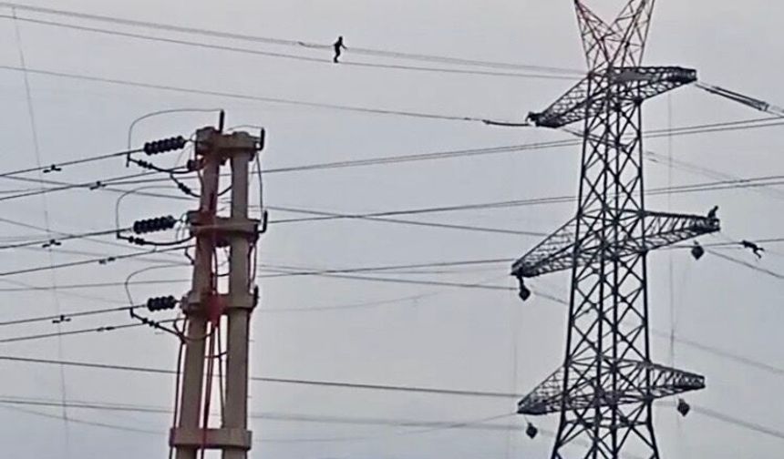 Yüksek gerilim hattında tehlikeli mesai