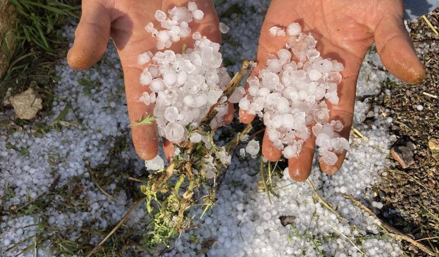 Mersin’de Misket Büyüklüğünde Dolu Yağdı! Bahçeler ve Ormanlar Beyaza Büründü