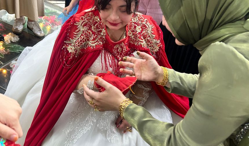 Down sendromlu Gülayfer'in gelinlik giyme hayali gerçek oldu