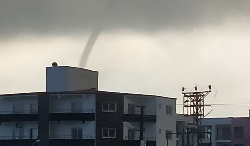 İskenderun Körfezi'nde hortum kamerada