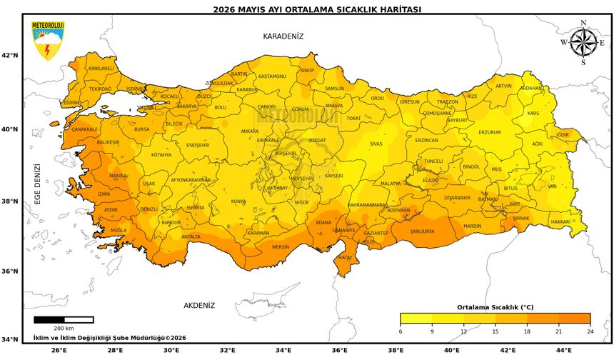 Son 56 yılın en soğuk 7'nci mayıs ayı