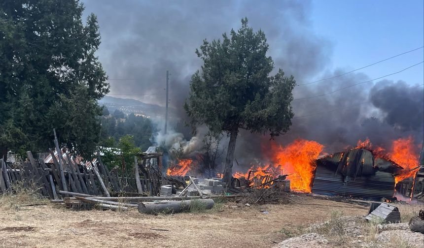 Saimbeyli'de baraka yandı