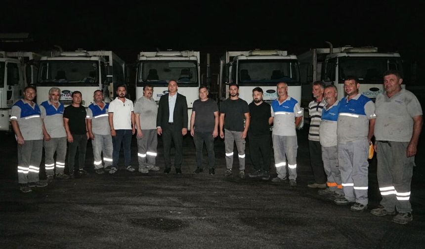 Başkan Kotan'dan personele akşam ziyareti