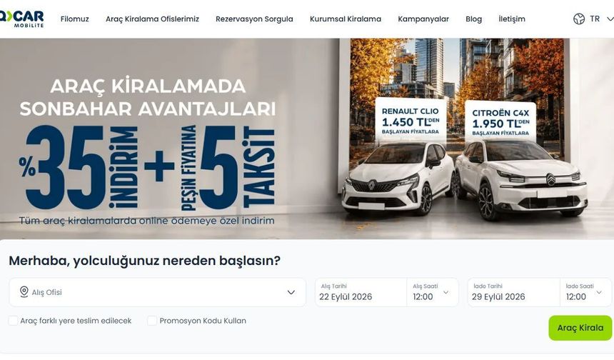Adnan Menderes Araç Kiralama Ofisi Hizmetleri