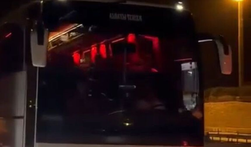 Osmaniyespor FK'nın taraftar otobüsüne taşlı saldırıya 7 gözaltı