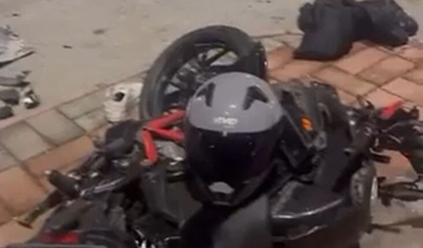 Otomobille motosiklet çarpıştı: 1 ölü, 1 yaralı