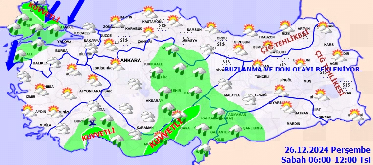 26 Aralık Mersin Hava Durumu