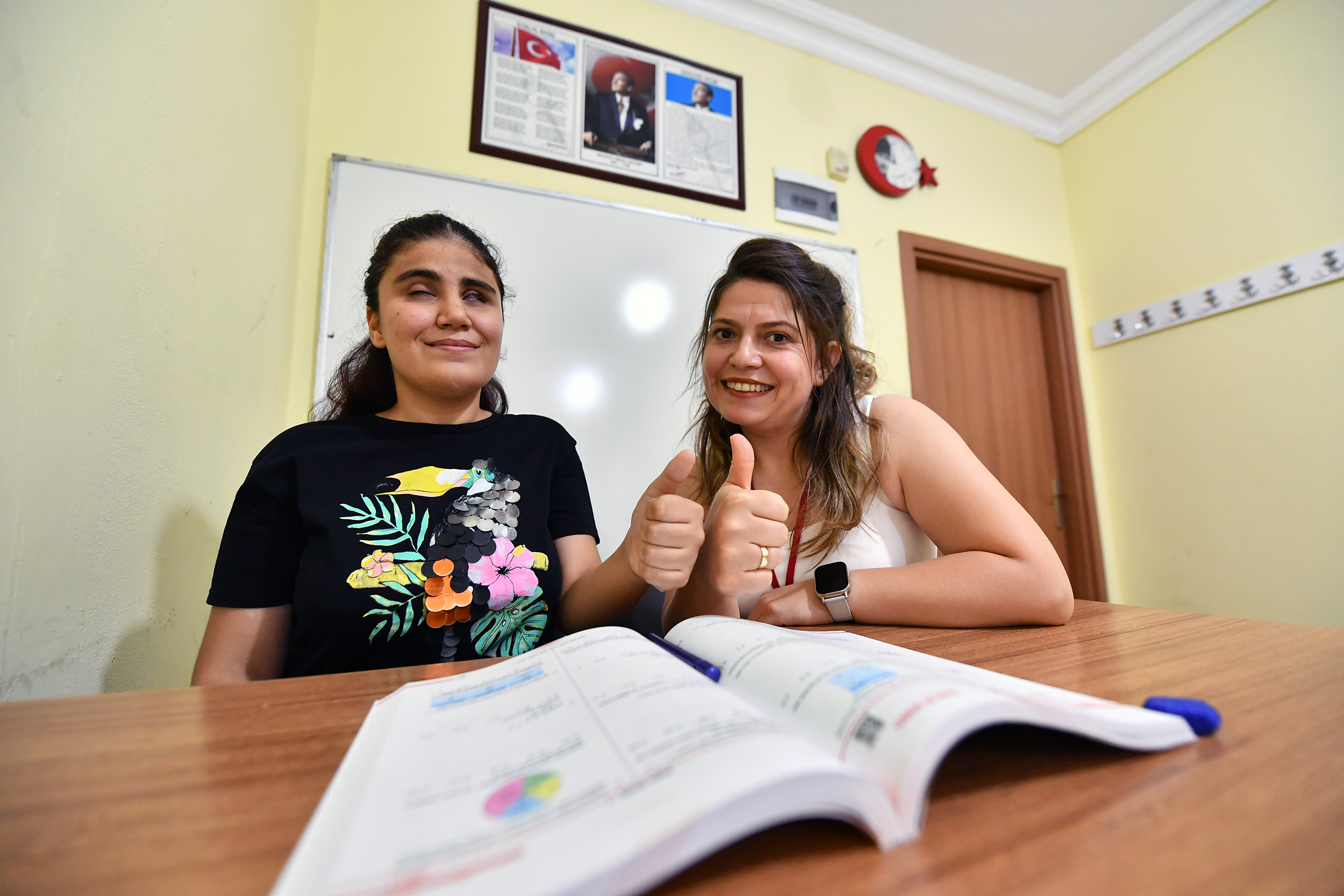 Mersi̇n Büyükşehi̇r Görme Engelli̇ Nazali̇n’e Eği̇ti̇m Yolculuğunda Işik Oldu (3)