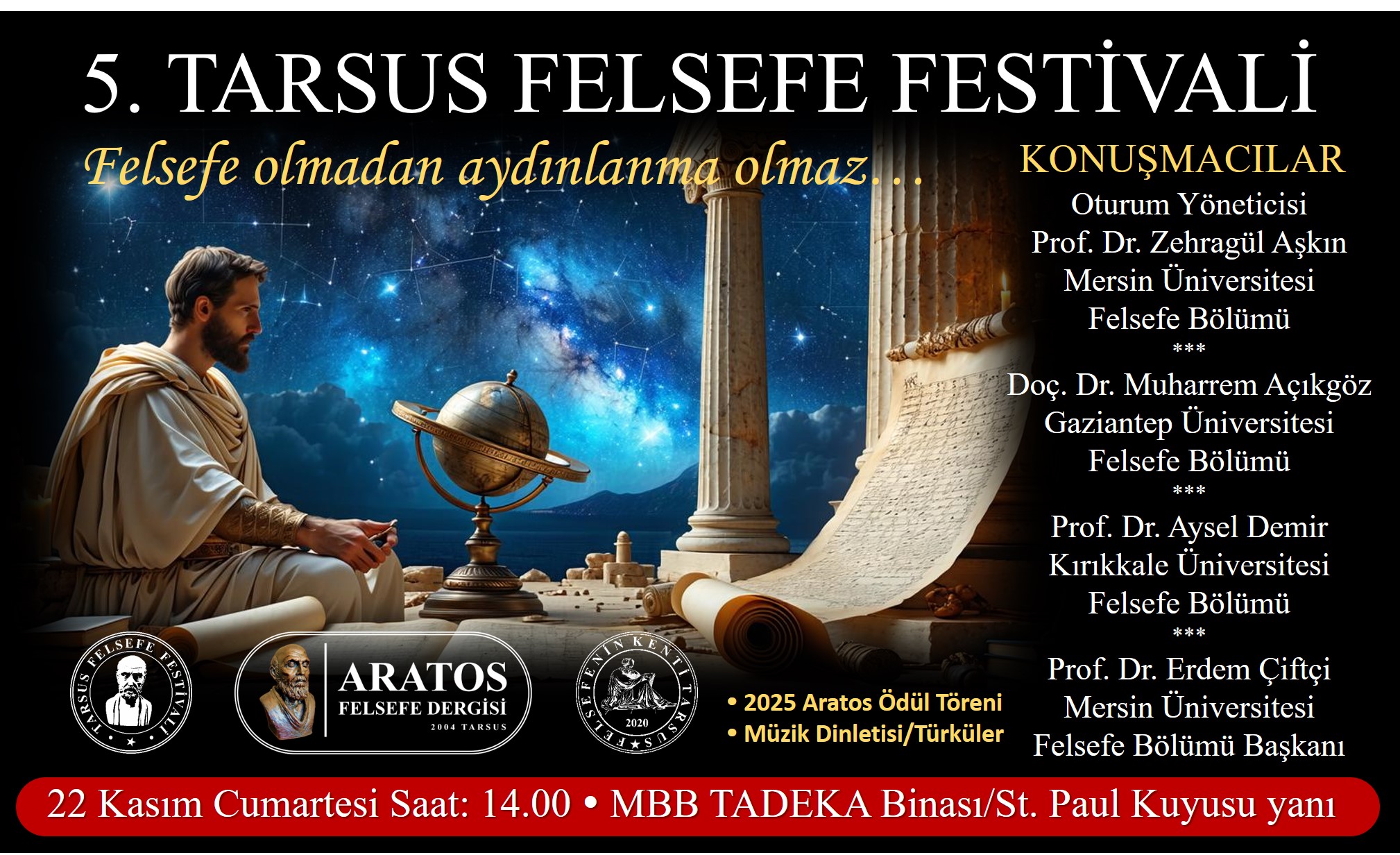 5. Tarsus Felsefe Festivali Duyuru 1