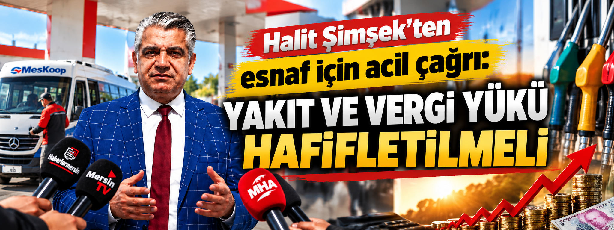 Halit Şimşek’ten esnaf için acil çağrı: Yakıt ve vergi yükü hafifletilmeli