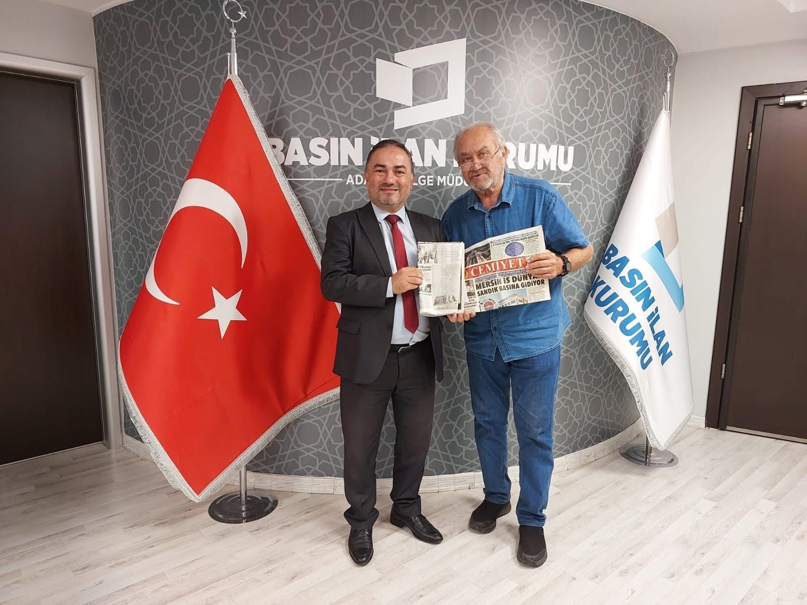 BASIN İLAN KURUMU BÖLGE MÜDÜRÜ DR. ÇETİN ORANLI’DAN GAZETEMİZ YAZARI OĞUZ TOPAÇOĞLU’NA ÖVGÜ