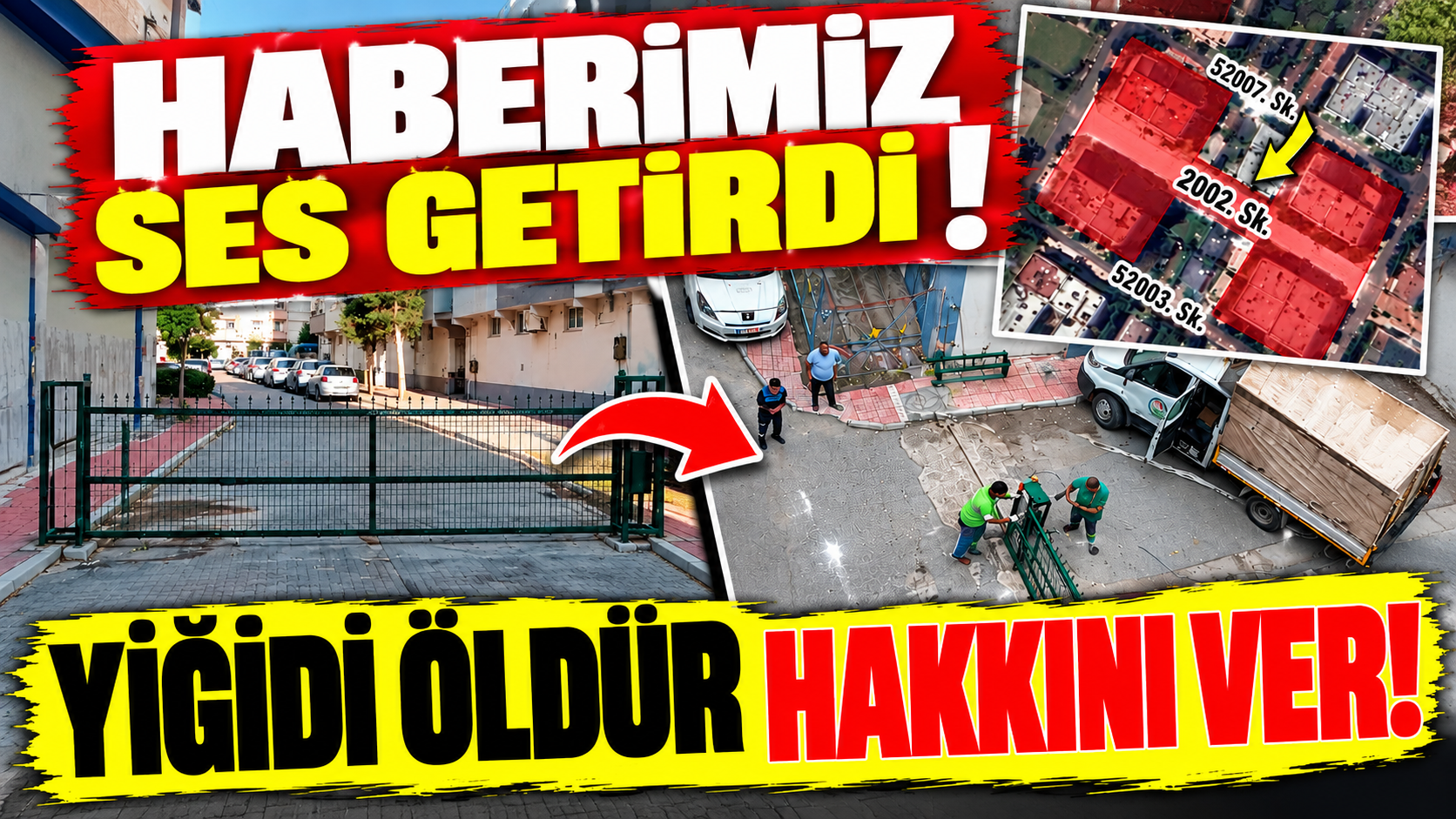 Mezitli’de Kapalı Sokakta Belediye Ekipleri Kapıyı Söktü !